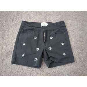 Texas A&M Aggies Shorts XS NCAA Emerson Street Black Allover Embroidered Logo
